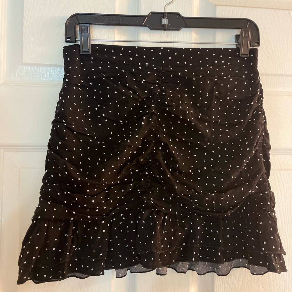 Pacsun Black and White Polka Dot Skirt